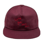 Travis Scott Astroworld Tour Wish You Were Here Hat Maroon - Supra Sneakers - Image 1
