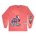 Travis Scott O2 Live Langarm-Pink-Tie-Dye
