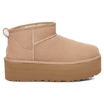 UGG Classic Ultra Mini Platform Boot Sand (Women's) — side profile - Image 1