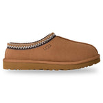 Brown slipper with decorative trim on a white background - Image 1