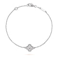 Bracciale Van Cleef & Arpels Sweet Alhambra, 1 motivo, 18K oro bianco, diamanti