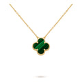 Ciondolo Van Cleef & Arpels Vintage Alhambra in oro giallo 18K, Malachite