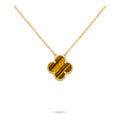 Van Cleef & Arpels Ciondolo Vintage Alhambra in oro giallo 18K, Occhio di Tigre