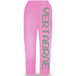 Vertabrae C-2 Sweat Pants (Pink & Grey) - Supra Sneakers - Image 1