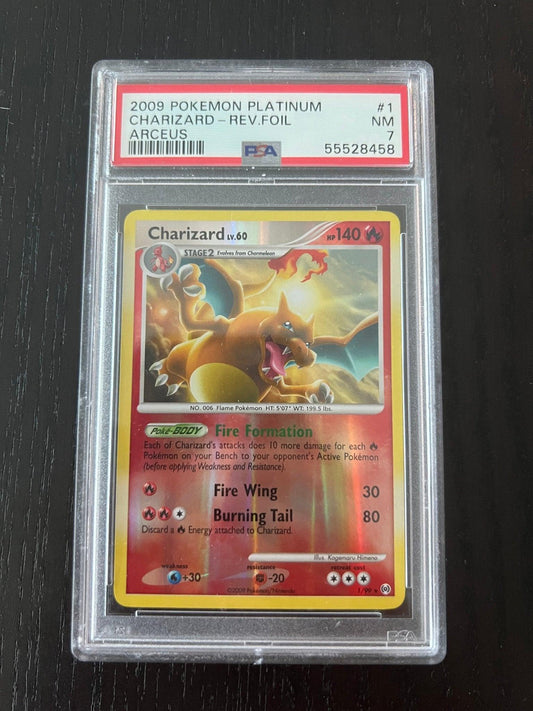 2009 Pokemon Platinum Charizard Reverse Holo foil | Arceus #1 - PSA 7 Near Mint - Supra Sneakers