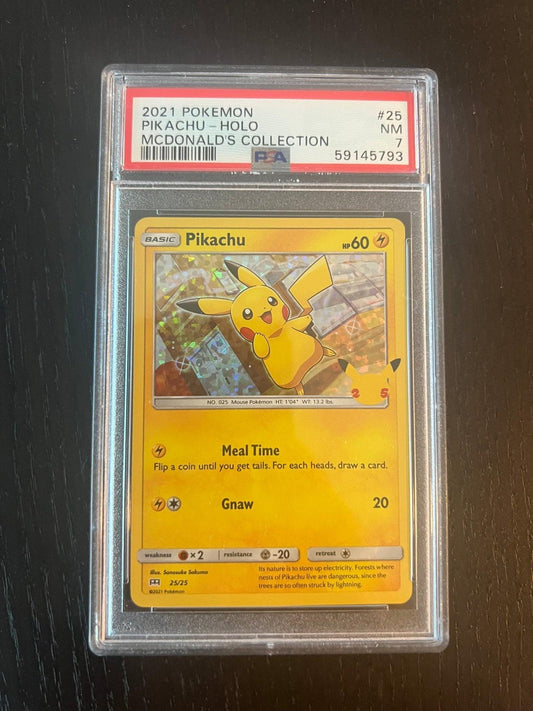 2021 Pokemon Pikachu Holo | McDonald's Collection #25 - PSA 7 NEAR MINT - Supra Sneakers