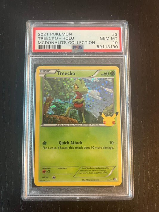 2021 Pokemon Treecko Holo | McDonald's Collection #3 - PSA 10 GEM MINT - Supra Sneakers