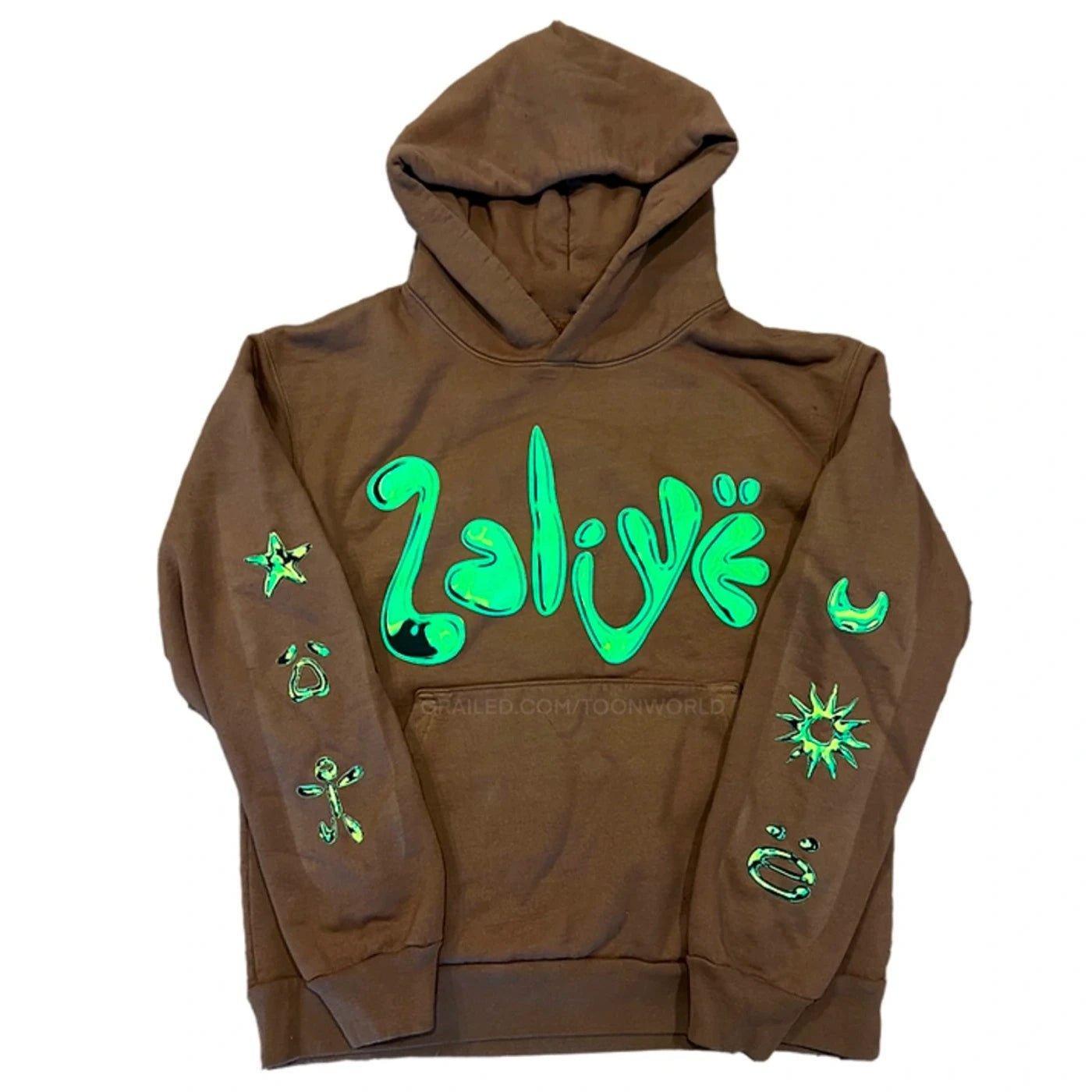 2Alive Yeat Merch Hoodie Brown - Supra Sneakers