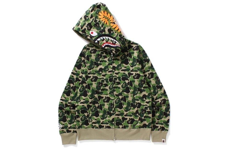 A Bathing Ape BAPE ABC Shark Full Zip Hoodie Green - Supra Sneakers