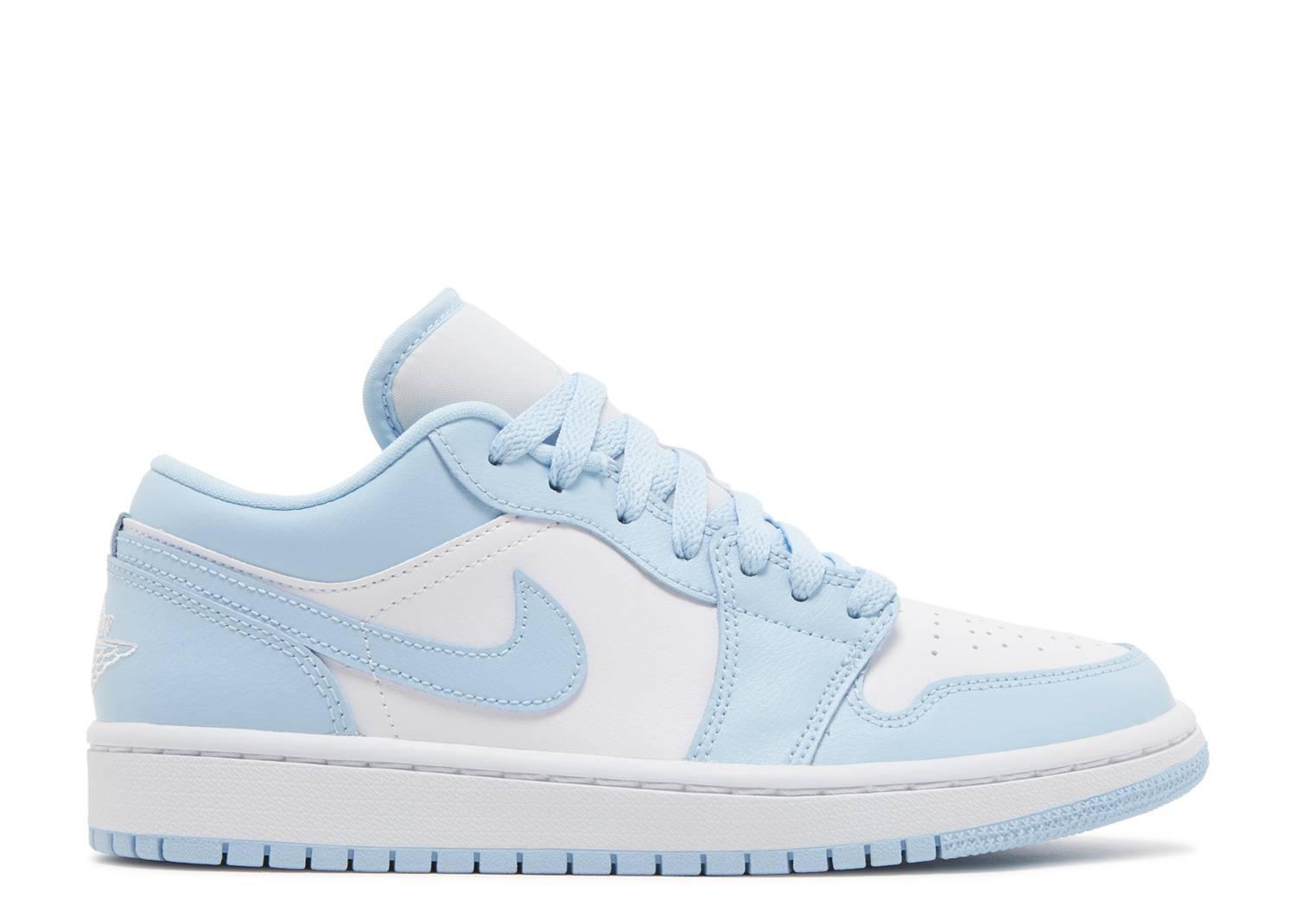 Air Jordan 1 Low White Ice Blue Aluminum (W) - Supra Sneakers