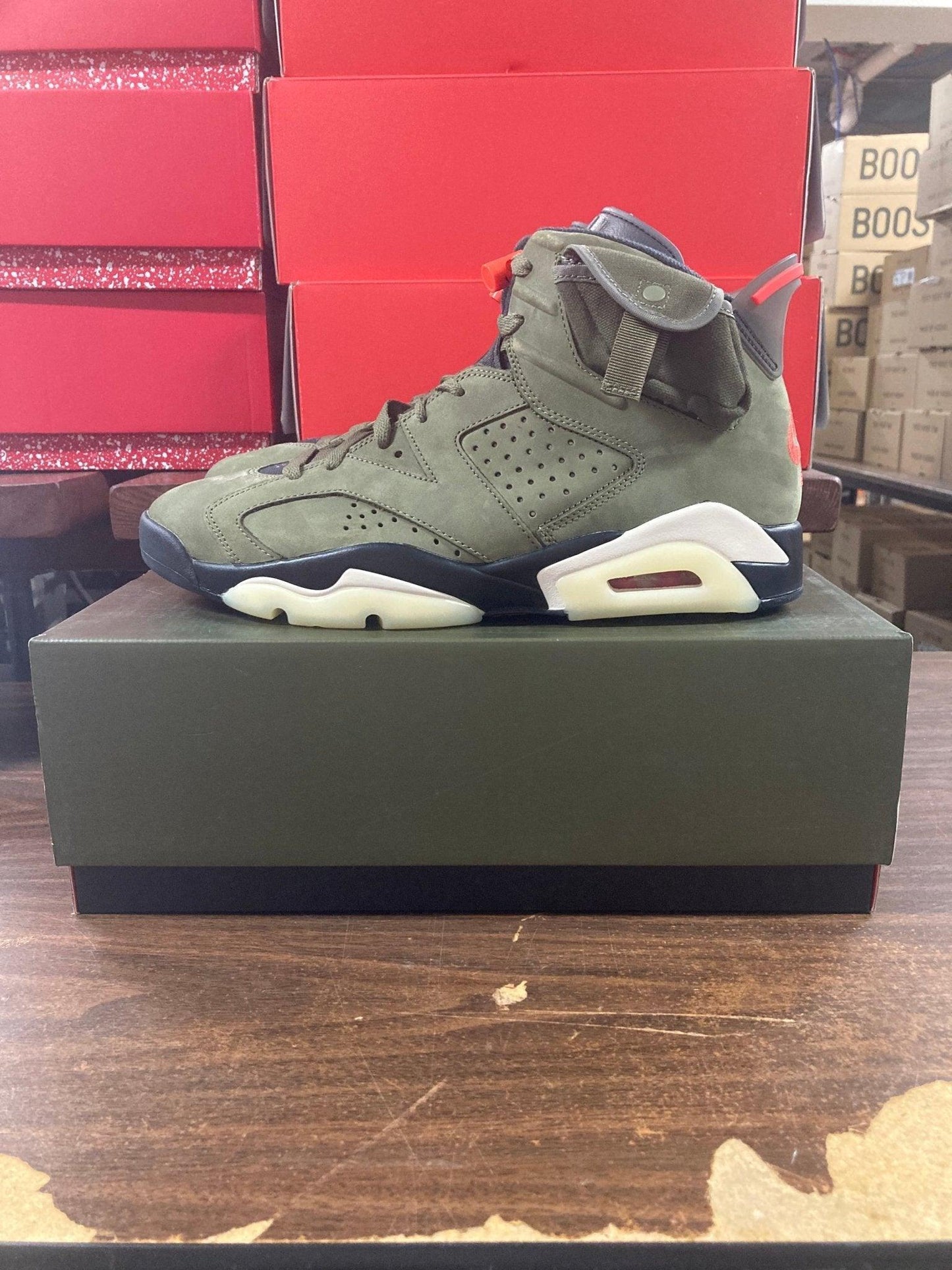 Air Jordan 6 Retro Travis Scott Olive - Supra Sneakers