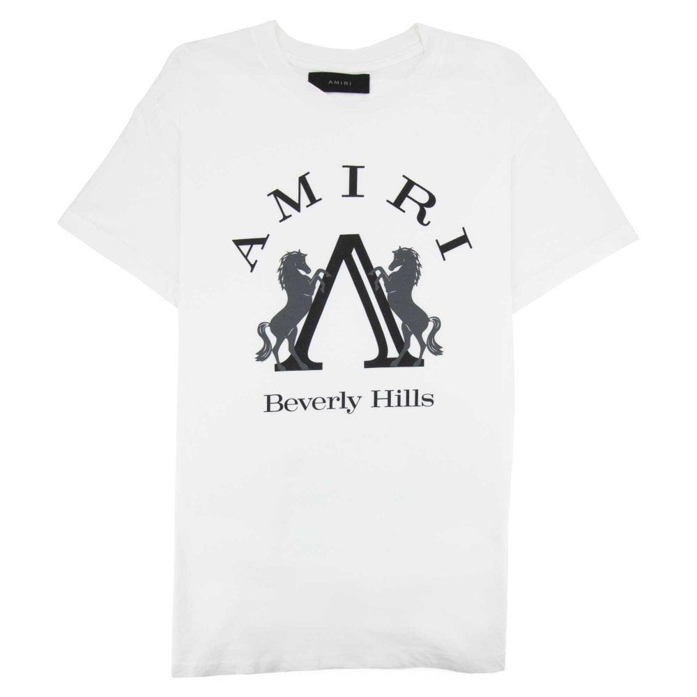 Amiri Beverly Hills Horse Tee White - Supra Sneakers