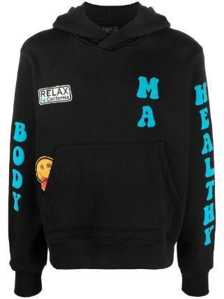 Amiri patch detail cotton hoodie - Supra Sneakers