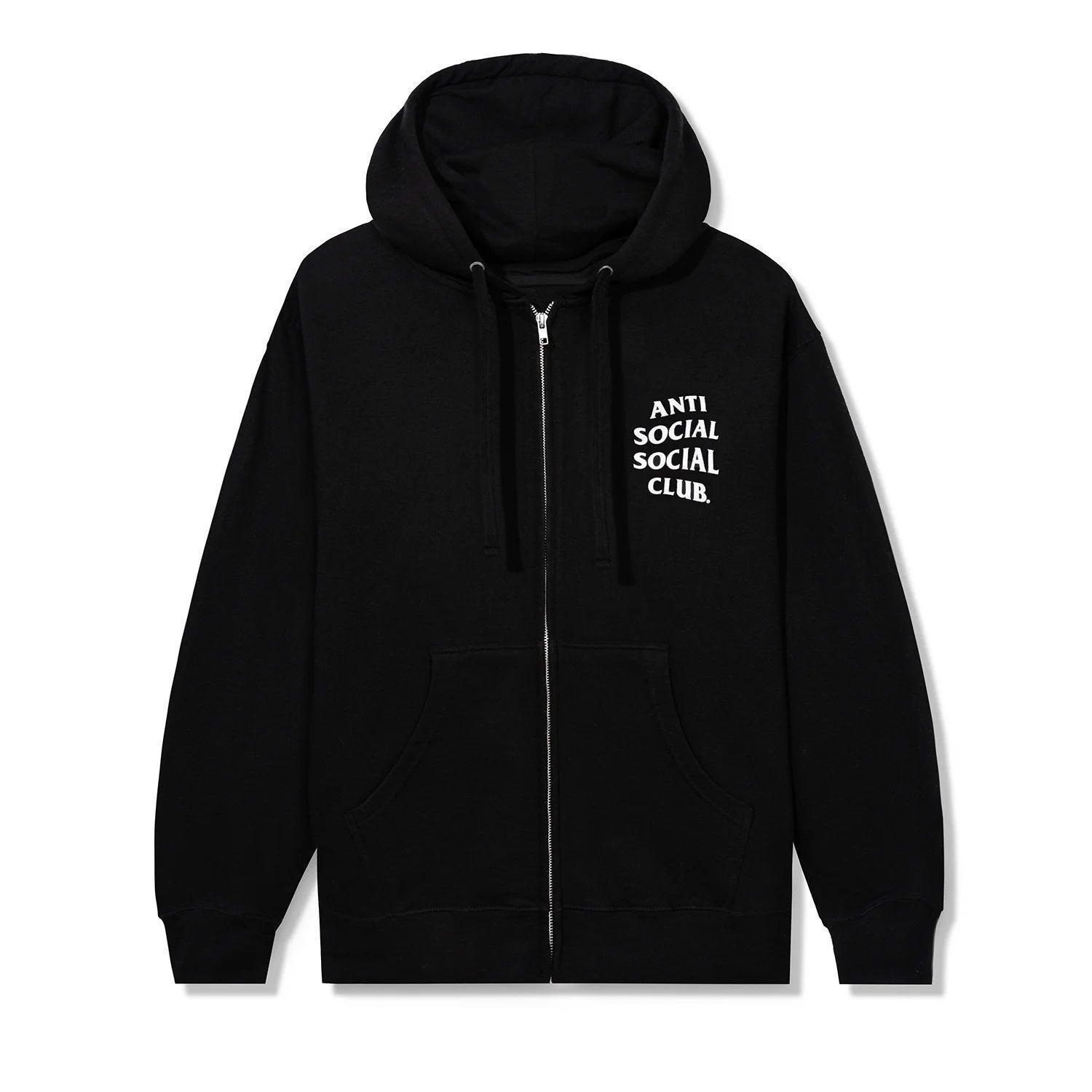 Anti Social Social Club Kkotch Zip-Up Hoodie Black - Supra Sneakers