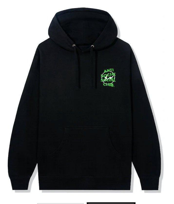 Anti Social Social Club x Fragment Precious Petals Hoodie (FW22) Black Green - Supra Sneakers