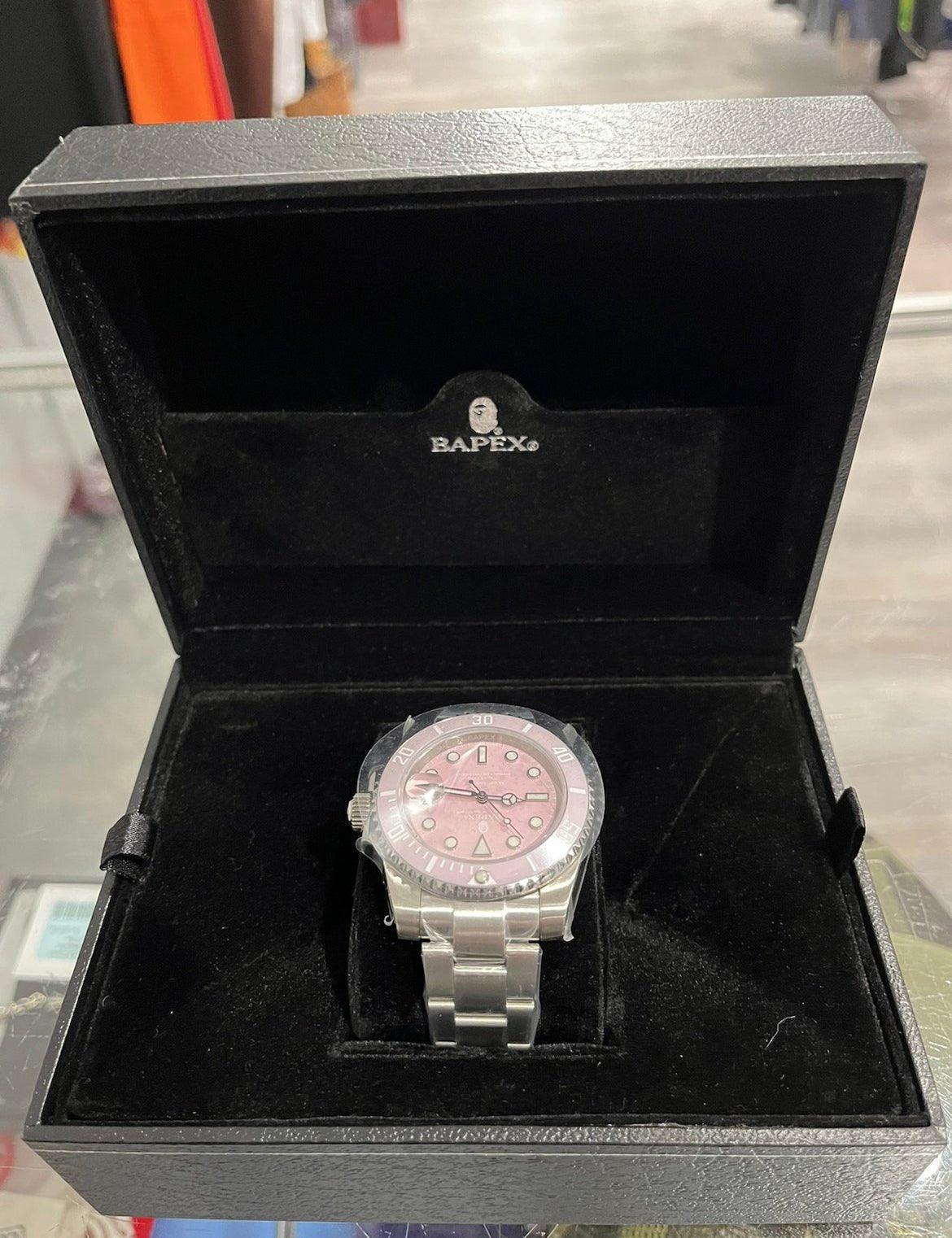 BAPE A Bathing Ape Type 1 Bapex Watch (2022) Pink Silver - Supra Sneakers