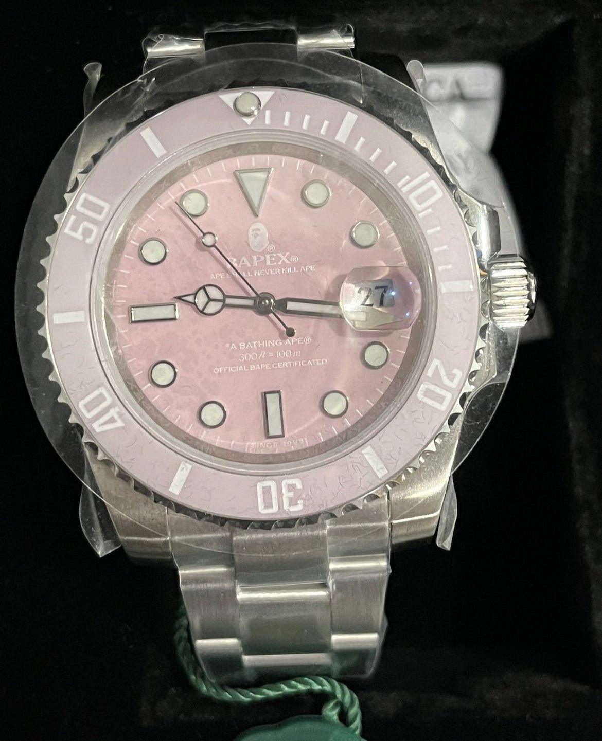 BAPE A Bathing Ape Type 1 Bapex Watch (2022) Pink Silver - Supra Sneakers