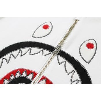 Bape Applique Shark Crewneck White - Supra Sneakers