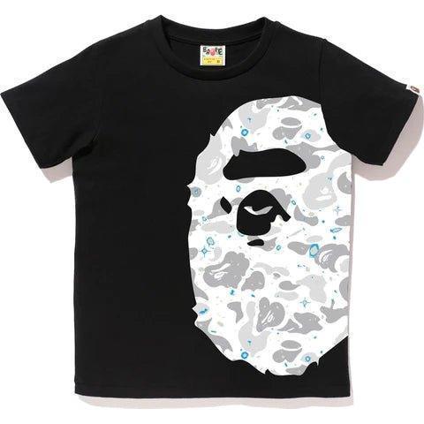 Bape Space Camo Side Big Ape Head Tee Ladies Black - Supra Sneakers