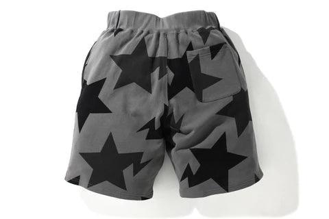 Bape Sta Pattern Wide Fit Sweat Shorts Black - Supra Sneakers