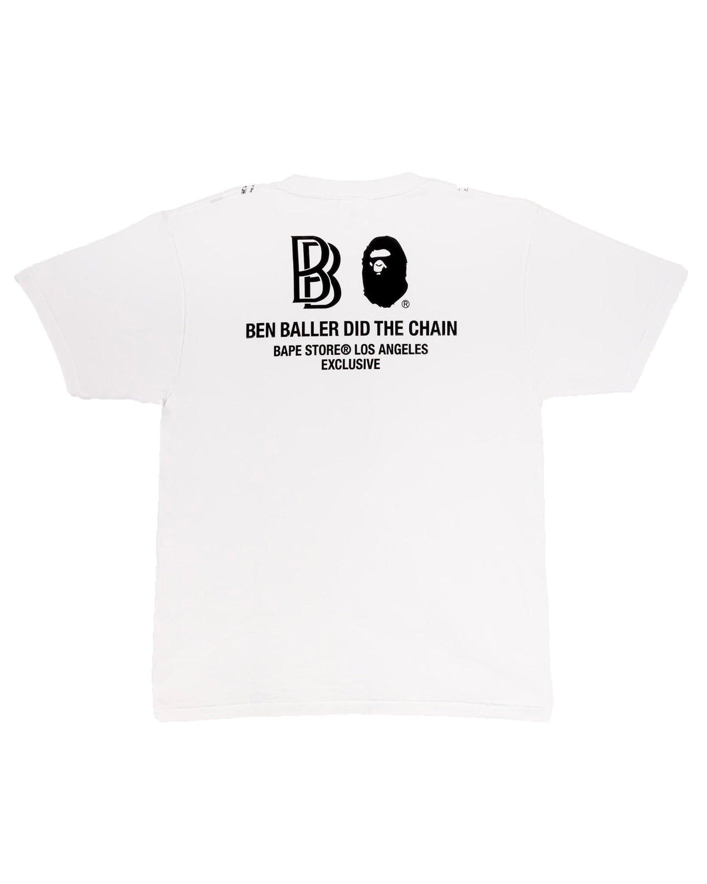 Bape x Ben Baller LA Exclusive Chains Tee White - Supra Sneakers