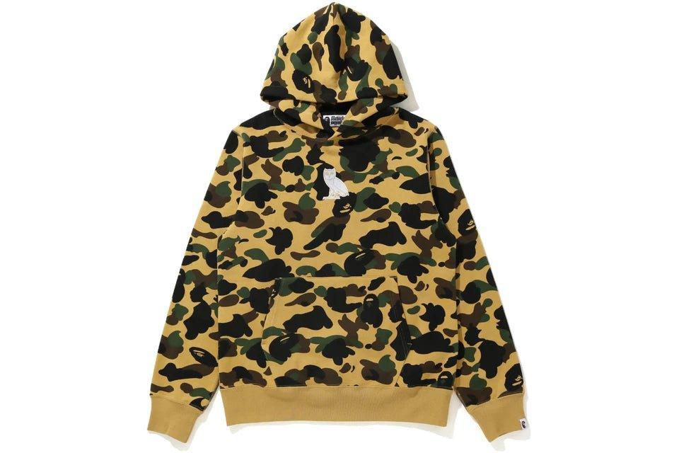 Bape x OVO 1st Camo Pullover Hoodie Yellow - Supra Sneakers