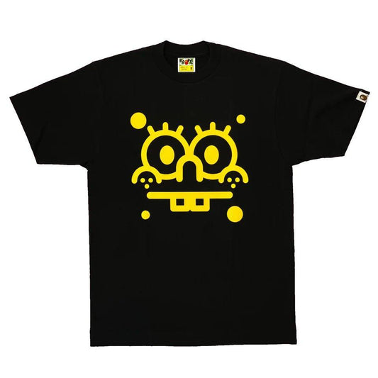 Bape x Spongebob Face Tee Black - Supra Sneakers