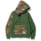 Bape XXV Cities Camo Shark Full Zip Hoodie Green - Supra Sneakers