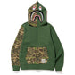 Bape XXV Cities Camo Shark Full Zip Hoodie Green - Supra Sneakers