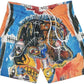 Bravest Studios Jean Michel Basquiat Shorts Orange - Supra Sneakers