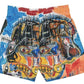 Bravest Studios Jean Michel Basquiat Shorts Orange - Supra Sneakers