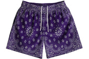 Bravest Studios Purple Paisley Shorts - Supra Sneakers