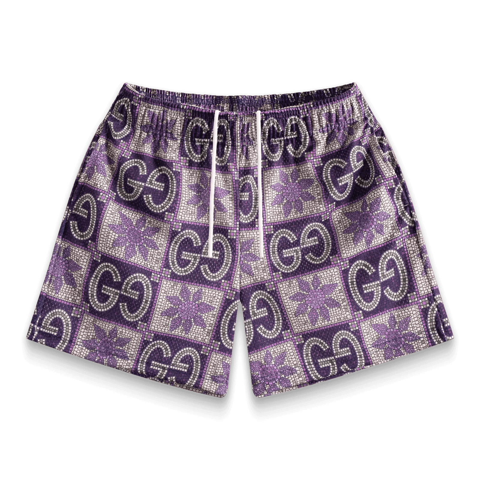 Bravest Studios Purple Tile GG Shorts - Supra Sneakers