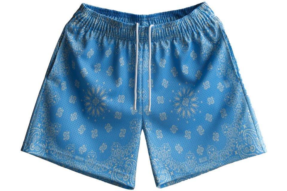 Bravest Studios Sky Blue Paisley Shorts - Supra Sneakers