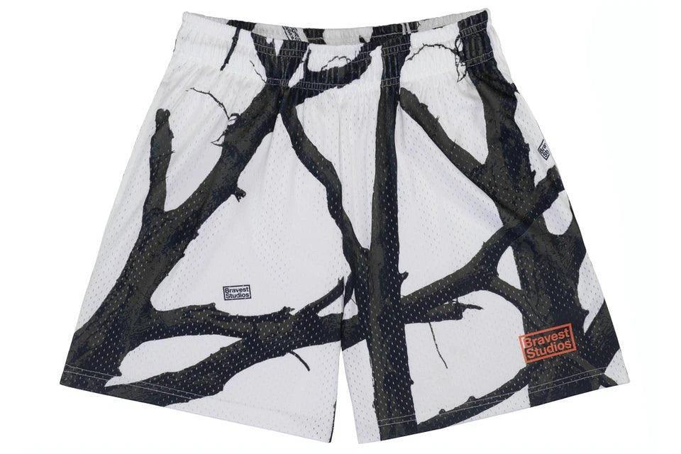 Bravest Studios Tree Camo Shorts White - Supra Sneakers