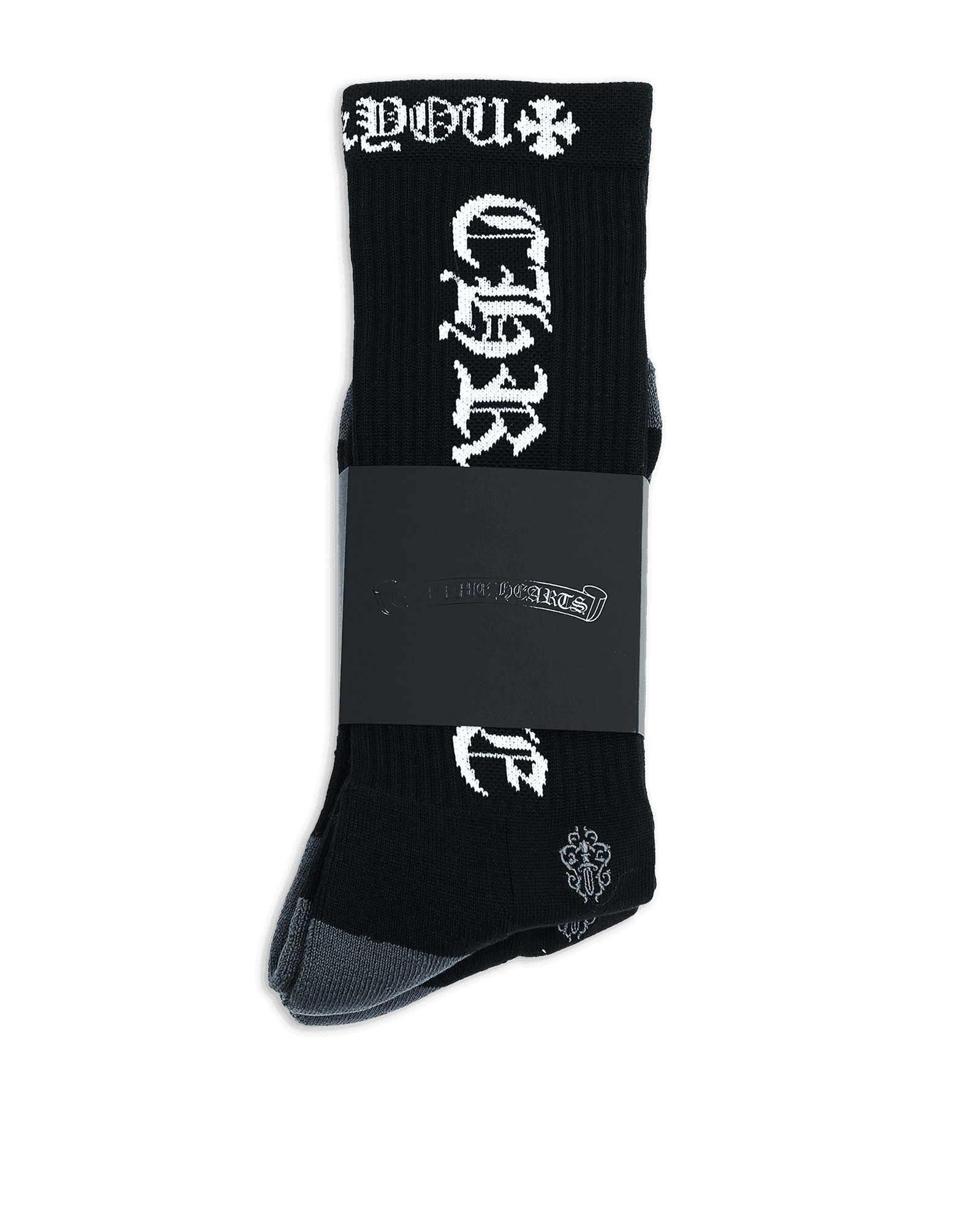 Chrome Hearts 3 Pack CH Logo Socks Black - Supra Sneakers