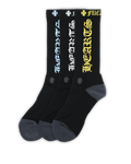 Chrome Hearts Calzini con Logo CH, Confezione da 3, Nero