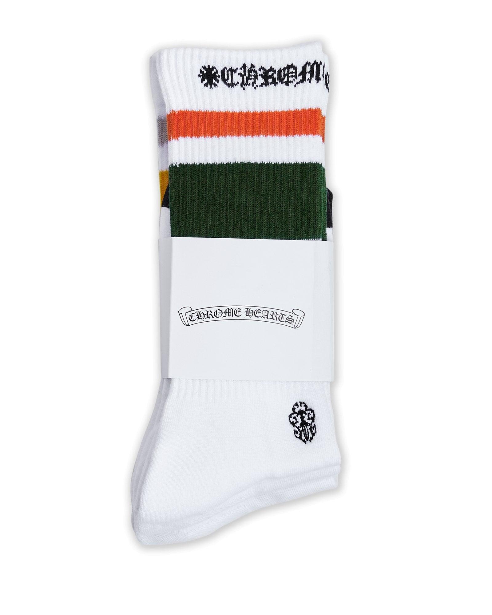 Chrome Hearts 3 Pack Sport Socks White - Supra Sneakers