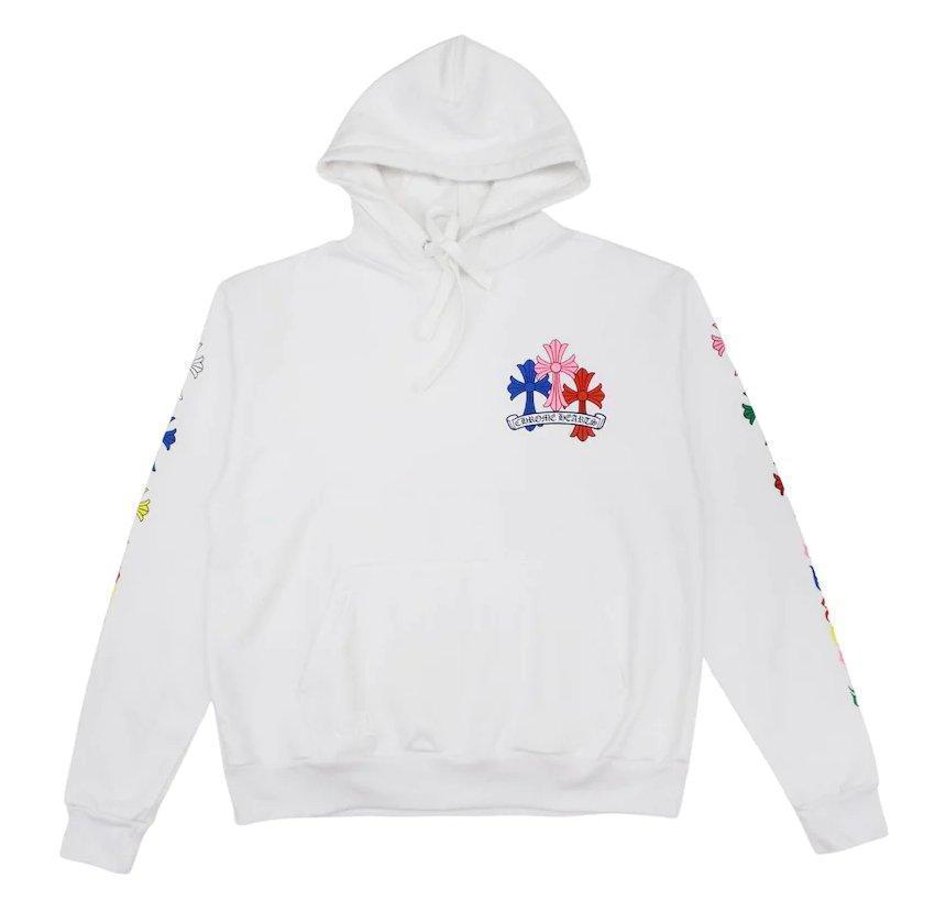 Chrome Hearts Cemetery Multi Color Cross Hoodie White - Supra Sneakers