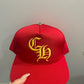 Chrome Hearts CH Silver Button Hat Red / Yellow - Supra Sneakers