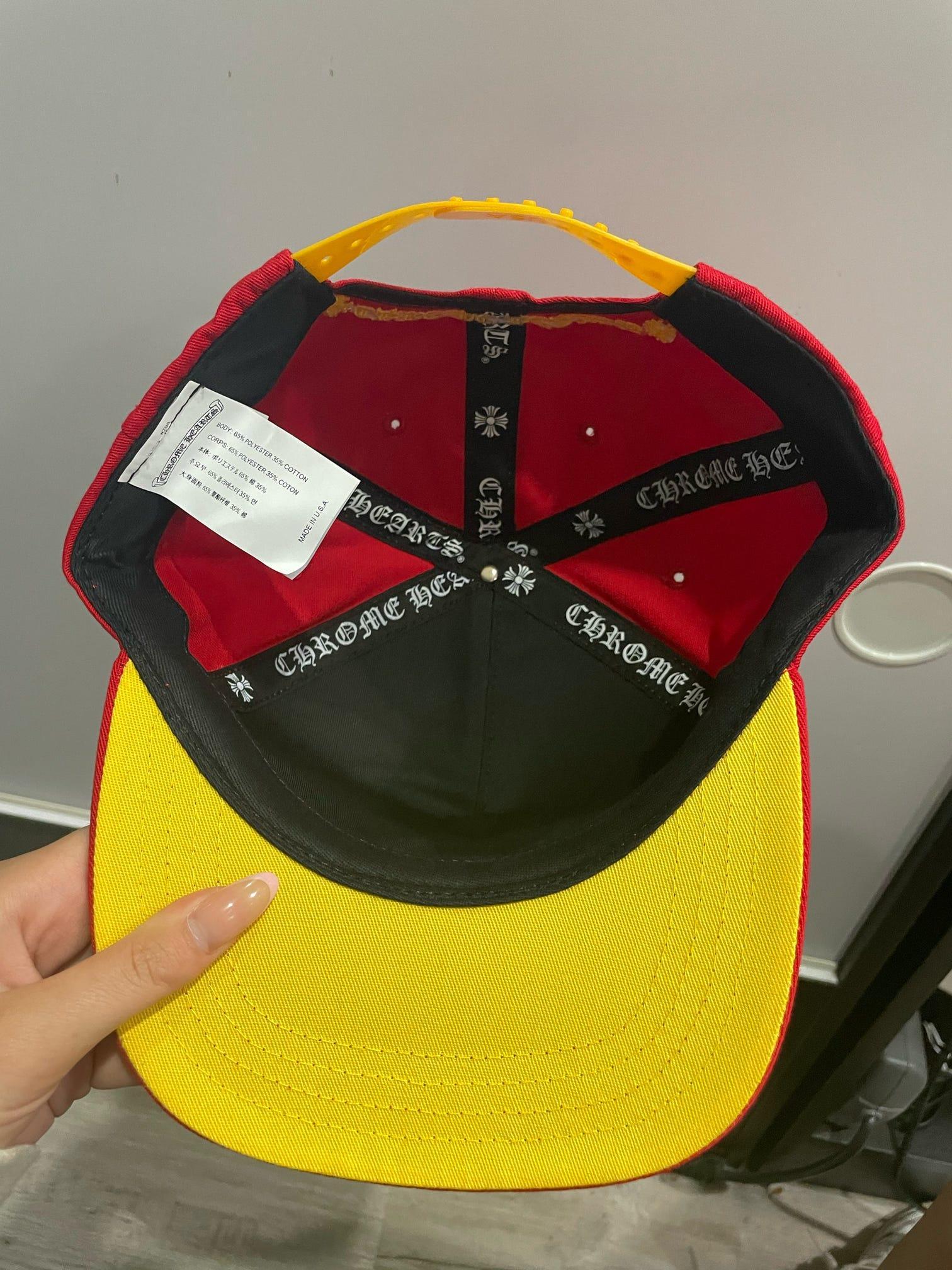 Chrome Hearts CH Silver Button Hat Red / Yellow - Supra Sneakers