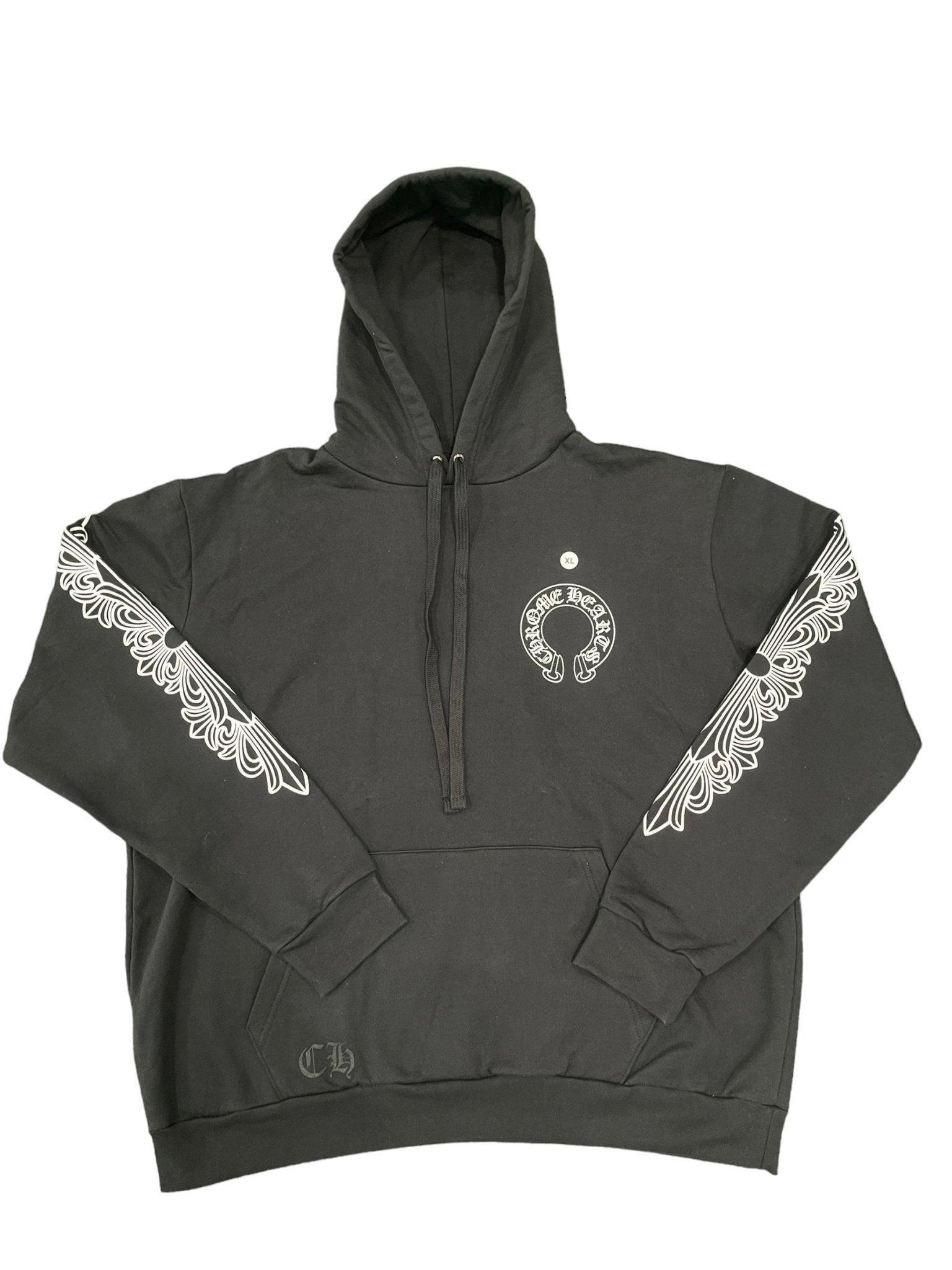 Chrome Hearts Horseshoe Floral Hoodie Black - Supra Sneakers