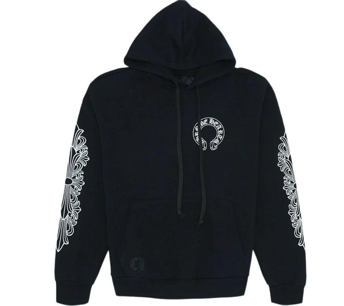 Chrome Hearts Horseshoe Floral Hoodie Black - Supra Sneakers