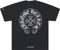 Maglietta Chrome Hearts con logo a ferro di cavallo nera