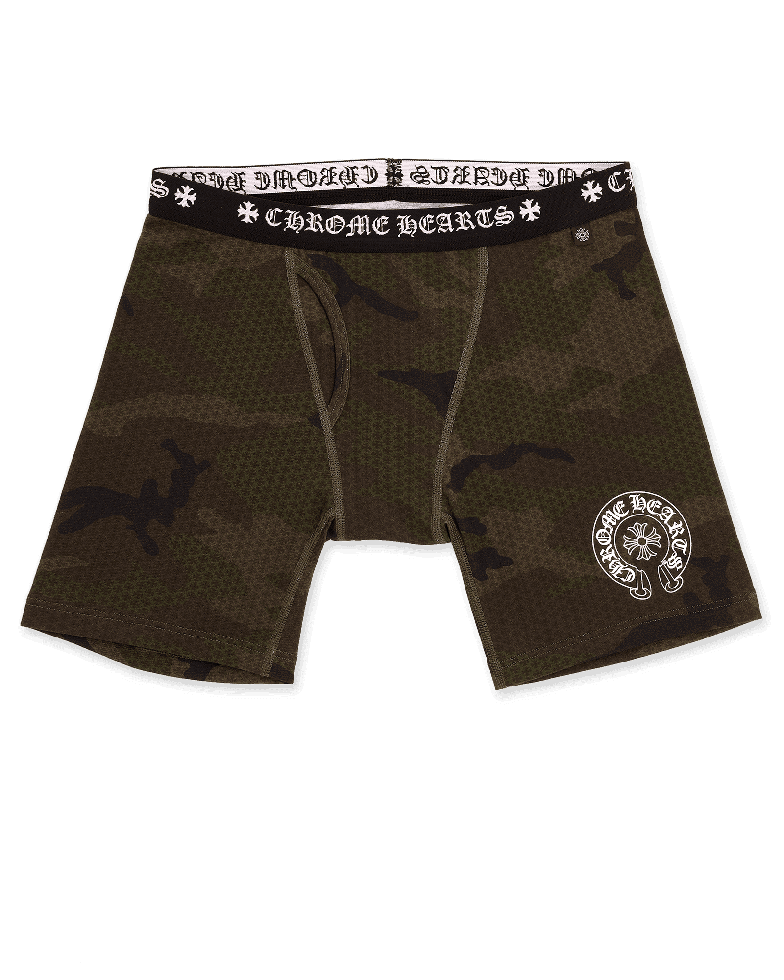 Chrome Hearts Horseshoe Long Boxer Brief Shorts Camo - Supra Sneakers