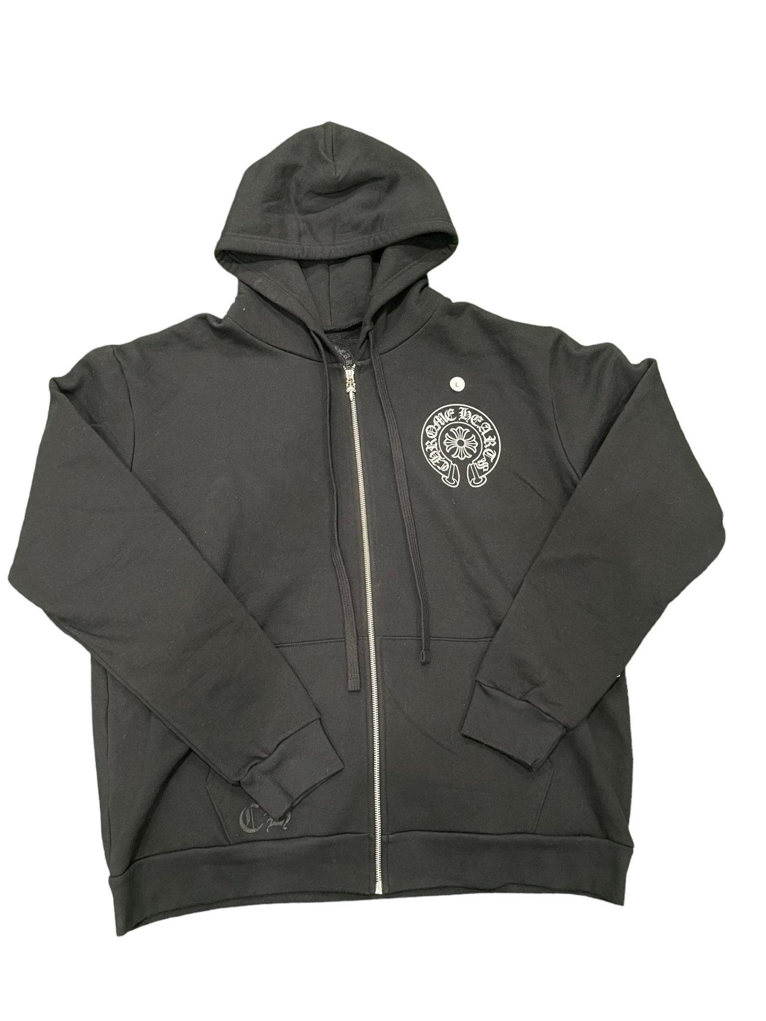 Chrome Hearts Malibu Exclusive Horse Shoe Zip Up Hoodie Black - Supra Sneakers