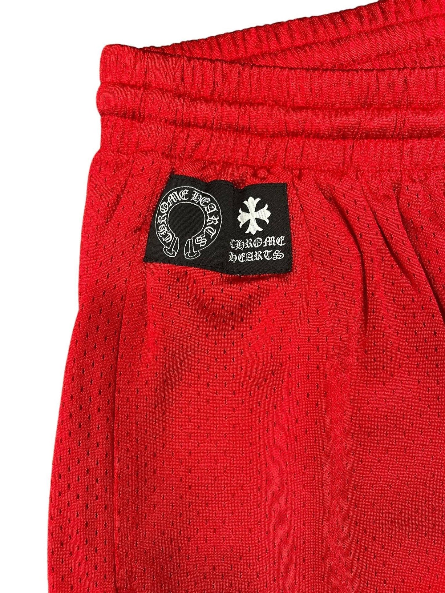 Chrome Hearts Matty Boy "FORM" Mesh Varsity Shorts Red - Supra Sneakers