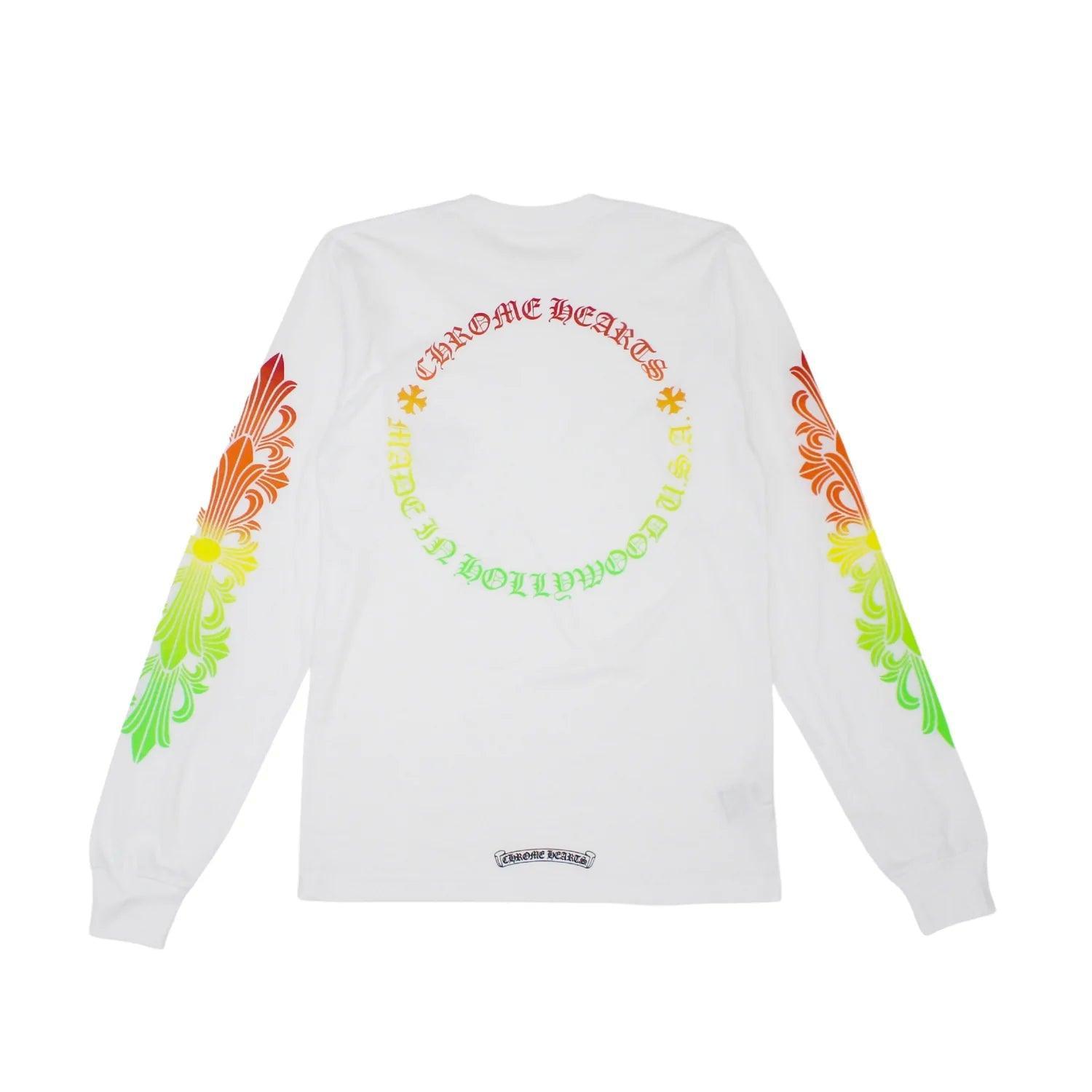 Chrome Hearts Multicolor Horseshoe Floral Cross L/S T-shirt White - Supra Sneakers