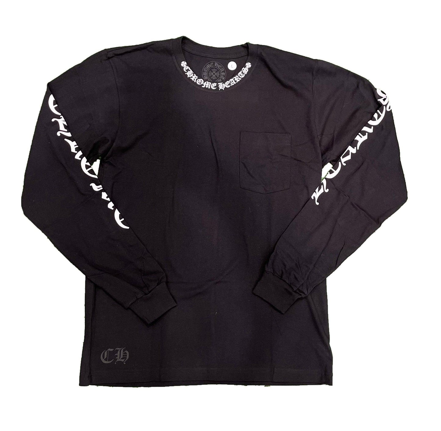 Chrome Hearts Neck Logo L/S T-shirt Black - Supra Sneakers