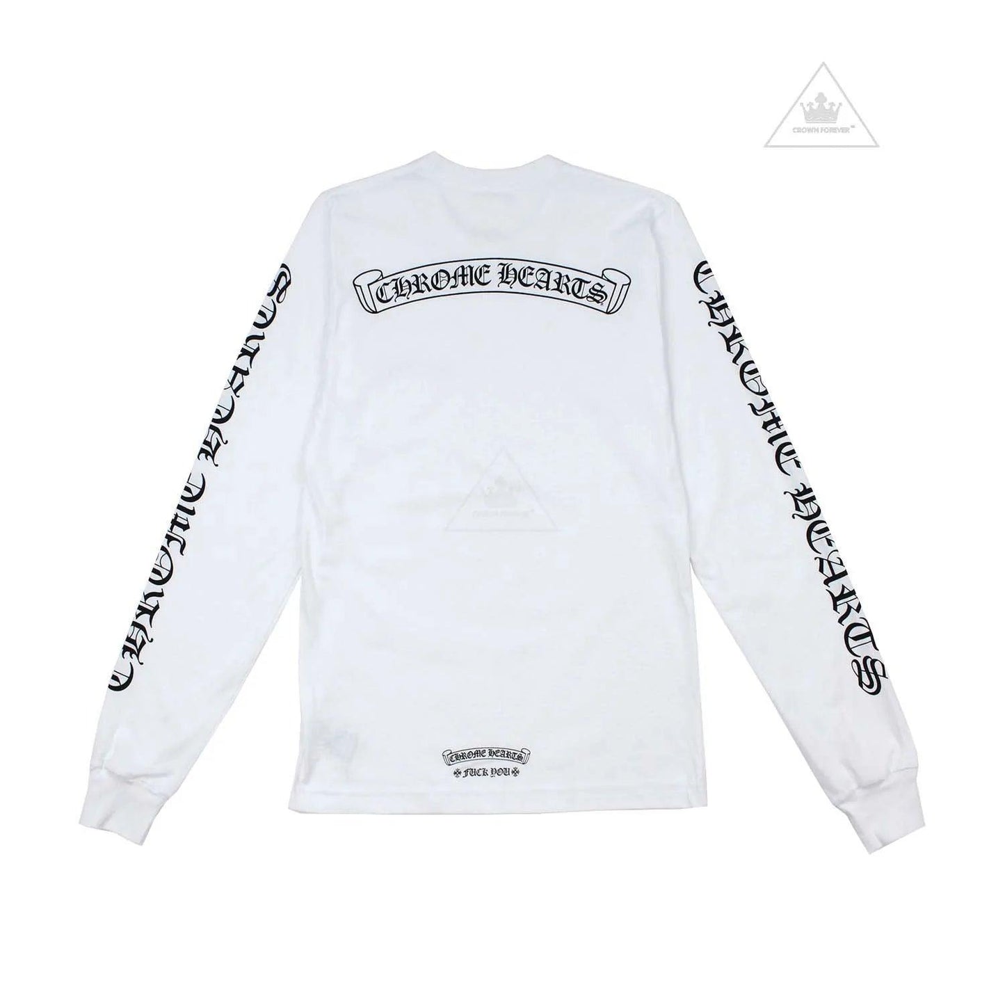 Chrome Hearts Scroll Logo F**k You L/S T-Shirt White - Supra Sneakers